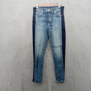 Citizens of Humanity Jeans Womens 28 Blue Rocket Crop High-Rise Skinny Denim